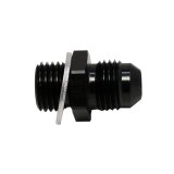 DeatschWerks 6AN Male Flare to M14 X 1.5 Male Metric Adapter (Incl Washer) - Anodized Matte Black thumbnail 1