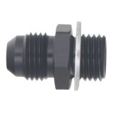 DeatschWerks 6AN Male Flare to M14 X 1.5 Male Metric Adapter (Incl Washer) - Anodized Matte Black thumbnail 2