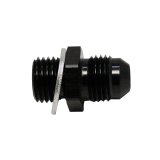 DeatschWerks 6AN Male Flare to M14 X 1.5 Male Metric Adapter (Incl Washer) - Anodized Matte Black thumbnail 3
