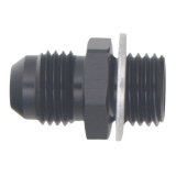 DeatschWerks 6AN Male Flare to M14 X 1.5 Male Metric Adapter (Incl Washer) - Anodized Matte Black thumbnail 5