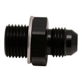 DeatschWerks 6AN Male Flare to M16 X 1.5 Male Metric Adapter (Incl Washer) - Anodized Matte Black thumbnail 1