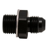 DeatschWerks 6AN Male Flare to M16 X 1.5 Male Metric Adapter (Incl Washer) - Anodized Matte Black thumbnail 3