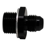 DeatschWerks 6AN Male Flare to M18 X 1.5 Male Metric Adapter (Incl Washer) - Anodized Matte Black thumbnail 1