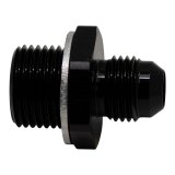DeatschWerks 6AN Male Flare to M18 X 1.5 Male Metric Adapter (Incl Washer) - Anodized Matte Black thumbnail 3