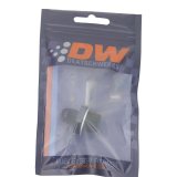 DeatschWerks 6AN Male Flare to M18 X 1.5 Male Metric Adapter (Incl Washer) - Anodized Matte Black thumbnail 4
