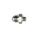 DeatschWerks 8AN Male Flare to M12 X 1.5 Male Metric Adapter (Incl Washer) - Anodized Matte Black thumbnail 6