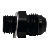 DeatschWerks 8AN Male Flare to M16 X 1.5 Male Metric Adapter (Incl Washer) - Anodized Matte Black thumbnail 2