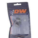 DeatschWerks 8AN Male Flare to M18 X 1.5 Male Metric Adapter (Incl Washer) - Anodized Matte Black thumbnail 4