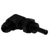 DeatschWerks 8AN Male Flare to 5/16in Male Barb Bulkhead Adapter 90-Degree - Anodized Matte Black thumbnail 7