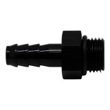 DeatschWerks 6AN ORB Male to 5/16in Male Triple Barb Fitting (Incl O-Ring) - Anodized Matte Black thumbnail 1