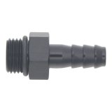 DeatschWerks 6AN ORB Male to 5/16in Male Triple Barb Fitting (Incl O-Ring) - Anodized Matte Black thumbnail 3