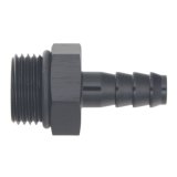 DeatschWerks 8AN ORB Male to 5/16in Male Triple Barb Fitting (Incl O-Ring) - Anodized Matte Black thumbnail 2