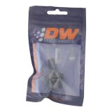 DeatschWerks 10AN ORB Male to 3/8in Male Triple Barb Fitting (Incl O-Ring) - Anodized Matte Black thumbnail 4