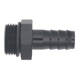 DeatschWerks 10AN ORB Male to 1/2in Male Triple Barb Fitting (Incl O-Ring) - Anodized Matte Black thumbnail 2