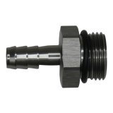 DeatschWerks 10AN ORB Male to 3/8in Male Triple Barb Fitting (Incl O-Ring) - Anodized DW Titanium thumbnail 2