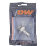DeatschWerks 10AN ORB Male to 3/8in Male Triple Barb Fitting (Incl O-Ring) - Anodized DW Titanium thumbnail 3