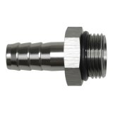 DeatschWerks 10AN ORB Male to 1/2in Male Triple Barb Fitting (Incl O-Ring) - Anodized DW Titanium thumbnail 1