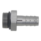 DeatschWerks 10AN ORB Male to 1/2in Male Triple Barb Fitting (Incl O-Ring) - Anodized DW Titanium thumbnail 2