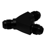 DeatschWerks 6AN Male Flare to 6AN Male Flare to 6AN Male Flare Y Fitting - Anodized Matte Black thumbnail 1