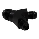 DeatschWerks 6AN Male Flare to 6AN Male Flare to 8AN Male Flare Y Fitting - Anodized Matte Black thumbnail 1