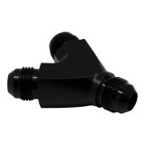 DeatschWerks 8AN Male Flare to 8AN Male Flare to 8AN Male Flare Y Fitting - Anodized Matte Black thumbnail 1