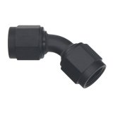 DeatschWerks 6AN Flare Female Swivel 45-Degree to 6AN Flare Female Swivel - Anodized Matte Black thumbnail 2