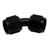 DeatschWerks 8AN Flare Female Swivel 45-Degree to 8AN Flare Female Swivel - Anodized Matte Black thumbnail 1