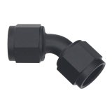 DeatschWerks 8AN Flare Female Swivel 45-Degree to 8AN Flare Female Swivel - Anodized Matte Black thumbnail 2