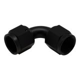 DeatschWerks 8AN Flare Female Swivel 90-Degree to 8AN Flare Female Swivel - Anodized Matte Black thumbnail 3
