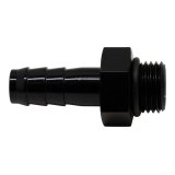 DeatschWerks 6AN ORB Male to 3/8in Male Triple Barb Fitting (Incl O-Ring) - Anodized Matte Black thumbnail 1