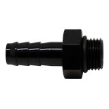 DeatschWerks 6AN ORB Male to 3/8in Male Triple Barb Fitting (Incl O-Ring) - Anodized Matte Black thumbnail 3