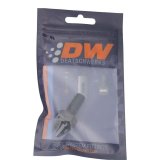 DeatschWerks 6AN ORB Male to 3/8in Male Triple Barb Fitting (Incl O-Ring) - Anodized Matte Black thumbnail 5