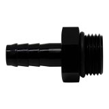 DeatschWerks 8AN ORB Male to 3/8in Male Triple Barb Fitting (Incl O-Ring) - Anodized Matte Black thumbnail 1