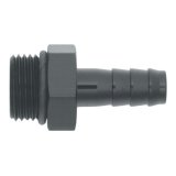 DeatschWerks 8AN ORB Male to 3/8in Male Triple Barb Fitting (Incl O-Ring) - Anodized Matte Black thumbnail 2