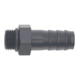 DeatschWerks 6AN ORB Male to 1/2in Male Triple Barb Fitting (Incl O-Ring) - Anodized Matte Black thumbnail 2