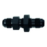 DeatschWerks 6AN Male Flare to 6AN Male Flare Bulkhead Adapter (Incl Nut) - Anodized Matte Black thumbnail 3