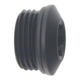DeatschWerks 8AN ORB Male Plug Low Profile Internal Allen/Hex (Incl O-Ring) Anodized Matte Black thumbnail 1