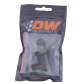 DeatschWerks 8AN Male Flare to 8AN Male Flare Bulkhead Adapter 90-Degree - Anodized Matte Black thumbnail 5