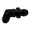 DeatschWerks 8AN Male Flare to 8AN Male Flare Bulkhead Adapter 90-Degree - Anodized Matte Black thumbnail 7