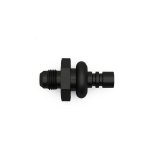 DeatschWerks 6AN Male Flare to 3/8in Ford Male EFI Quick Connect Adapter - Anodized Matte Black thumbnail 2