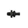 DeatschWerks 6AN Male Flare to 3/8in Ford Male EFI Quick Connect Adapter - Anodized Matte Black thumbnail 3