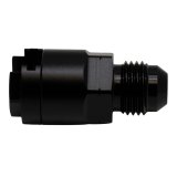 DeatschWerks 6AN Male Flare to 5/16in Female EFI Quick Connect Adapter - Anodized Matte Black thumbnail 1