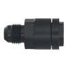 DeatschWerks 6AN Male Flare to 3/8in Female EFI Quick Connect Adapter - Anodized Matte Black thumbnail 6