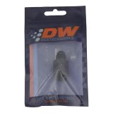 DeatschWerks 6AN Male Flare to 1/4in Female EFI Quick Connect Adapter - Anodized Matte Black thumbnail 4