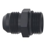 DeatschWerks 10AN ORB Male to 10 AN Male Flare Adapter (Incl O-Ring) - Anodized Matte Black thumbnail 2