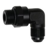 DeatschWerks 8AN ORB Male Swivel to 8AN Male Flare 90-Degree Fitting - Anodized Matte Black thumbnail 3