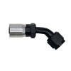 DeatschWerks 8AN Female Swivel 45-Degree Crimping Style Hose End CPE - Anodized Matte Black thumbnail 3
