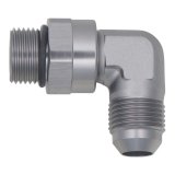 DeatschWerks 8AN ORB Male Swivel to 8AN Male Flare 90-Degree Fitting - Anodized DW Titanium thumbnail 2