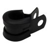DeatschWerks Rubber Cushioned P-Clamp for 6AN Hose - 9.5mm Clamp Id - Anodized Matte Black thumbnail 6