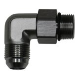 DeatschWerks 10AN ORB Male Swivel to 10AN Male Flare 90-Degree Fitting - Anodized Titanium thumbnail 1